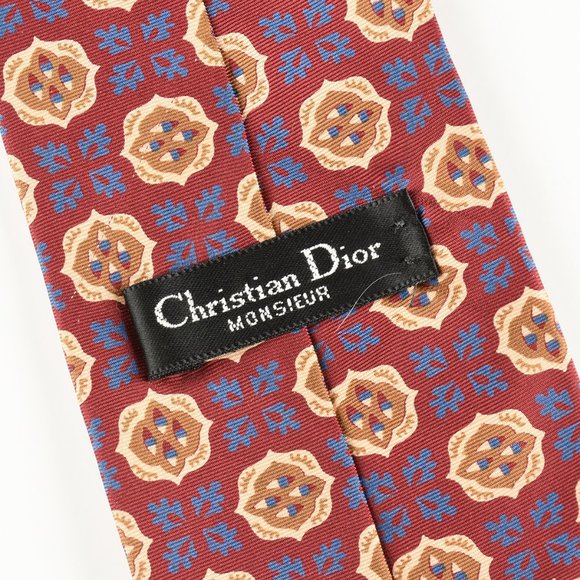 Four Vintage Designer Ties; Armani, Dior, Valentino, - Picture 3 of 7